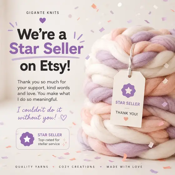 We're Now an Etsy Star Seller