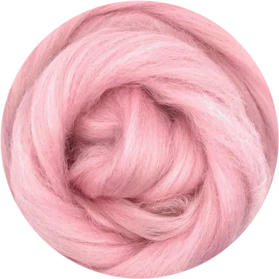 Candy Floss Corriedale wool roving