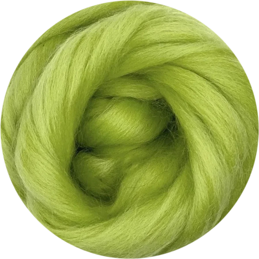 Citrus Corriedale wool roving