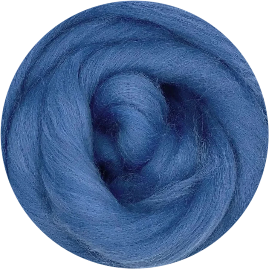 Cornflower Corriedale wool roving