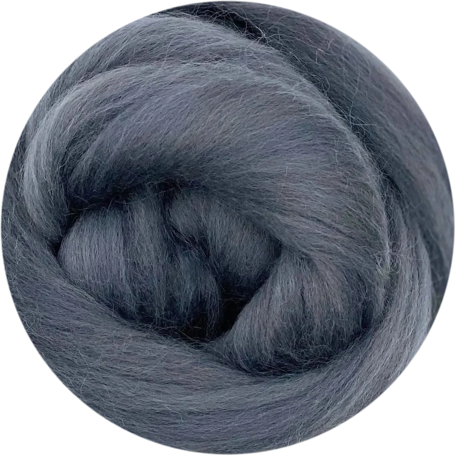 Granite Corriedale wool roving