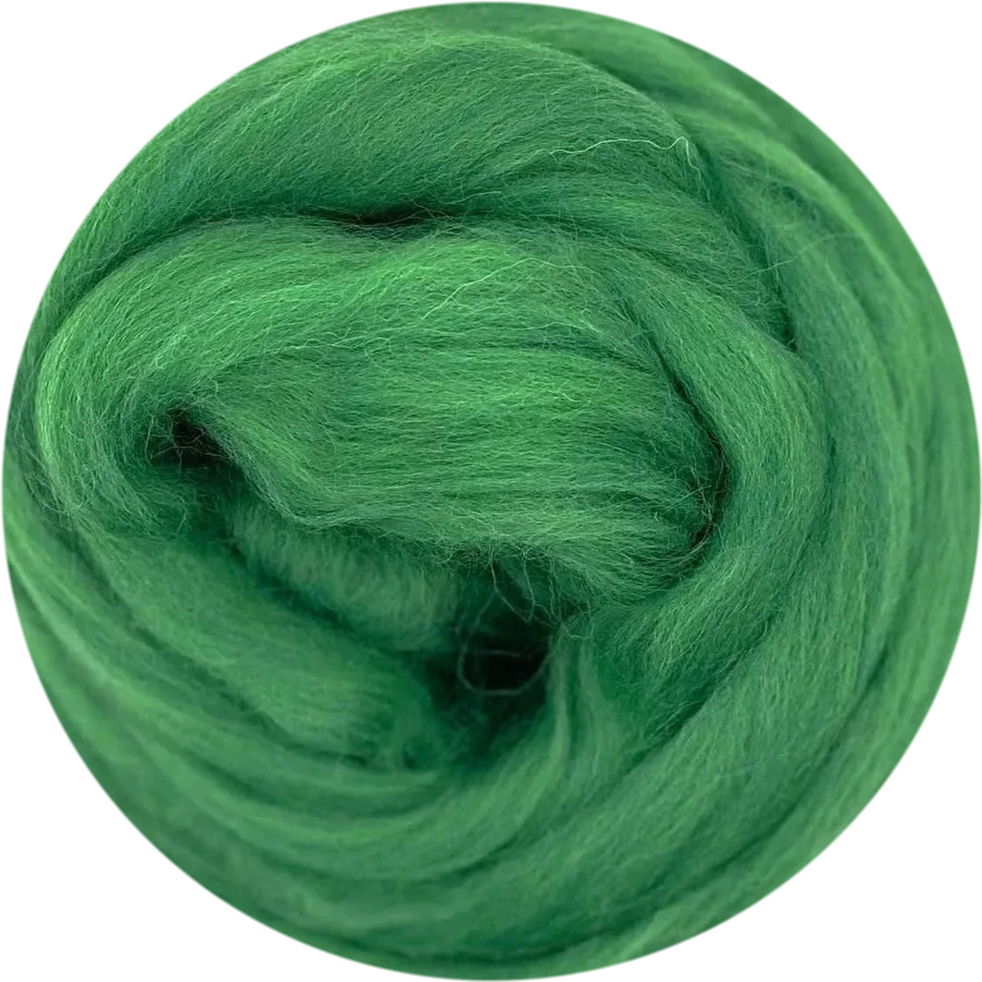 Grass Corriedale wool roving