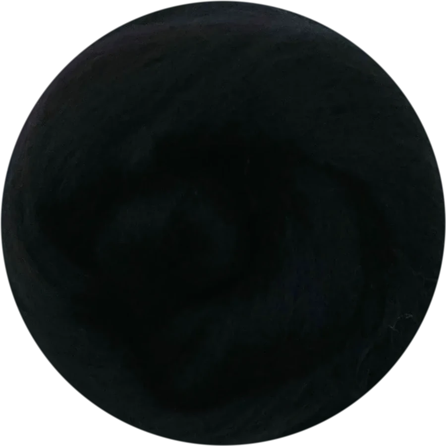 Raven Corriedale wool roving