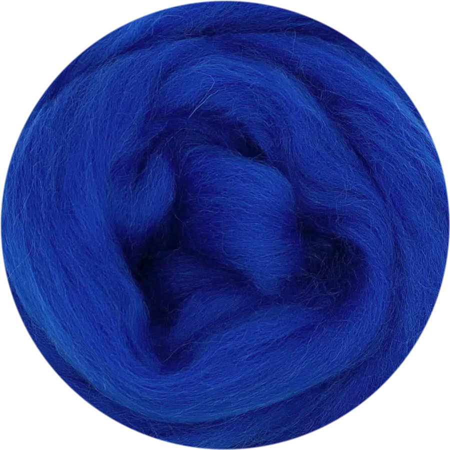 Sapphire Corriedale wool roving
